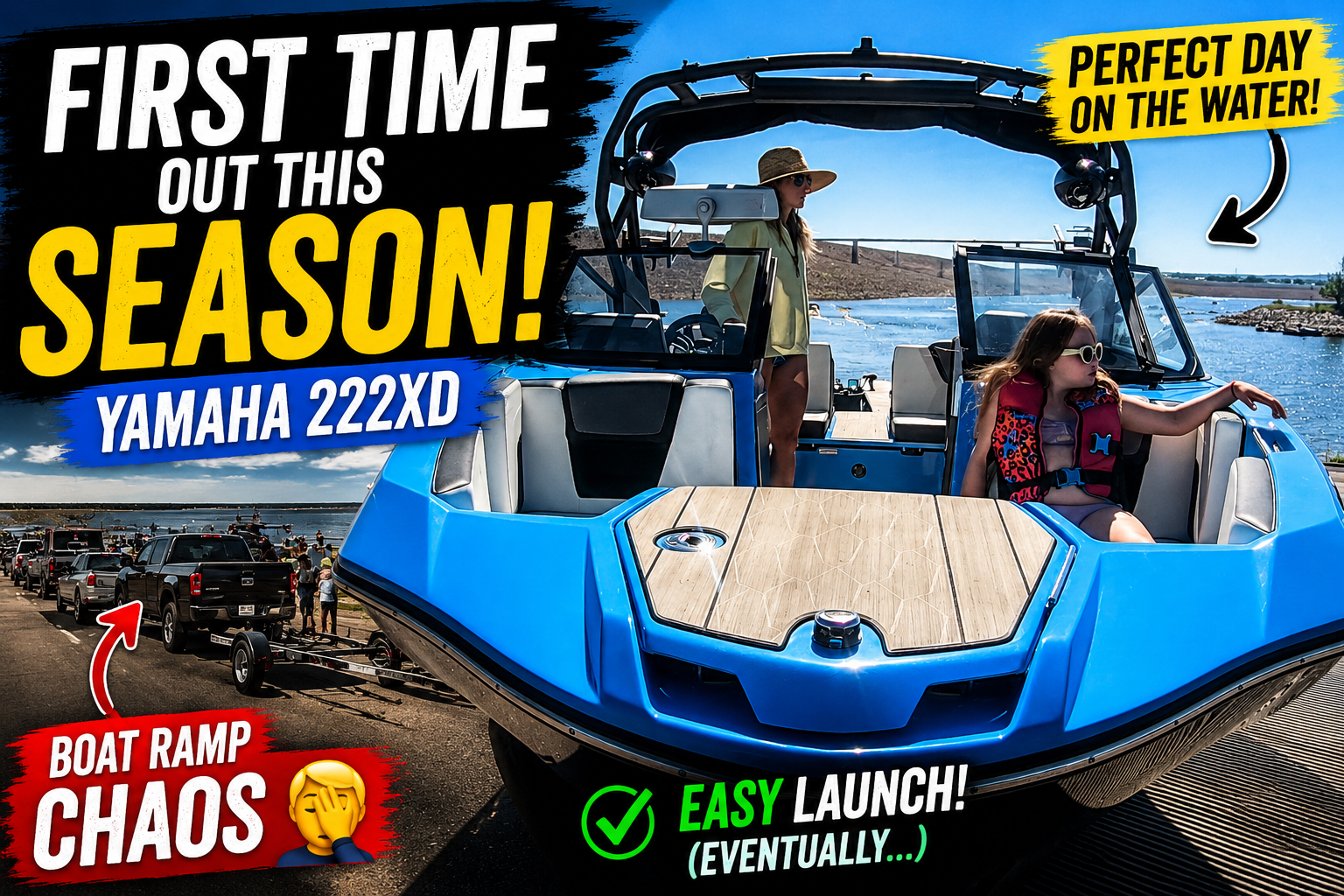yamaha 22xd jet boat at the ramp